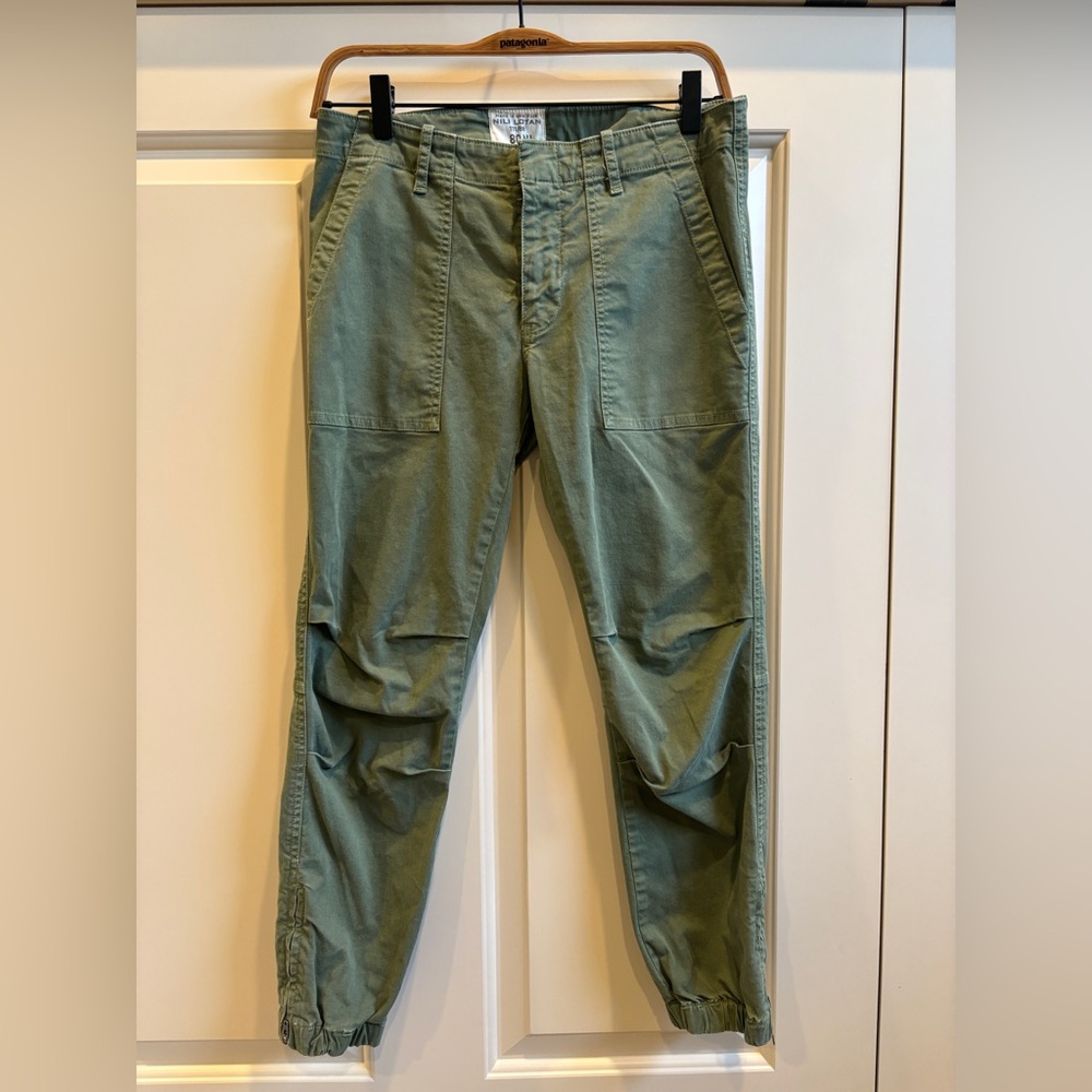 Nili Lotan Olive Cargo Pants